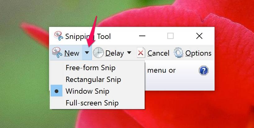 snipping tool screenshot on a dell